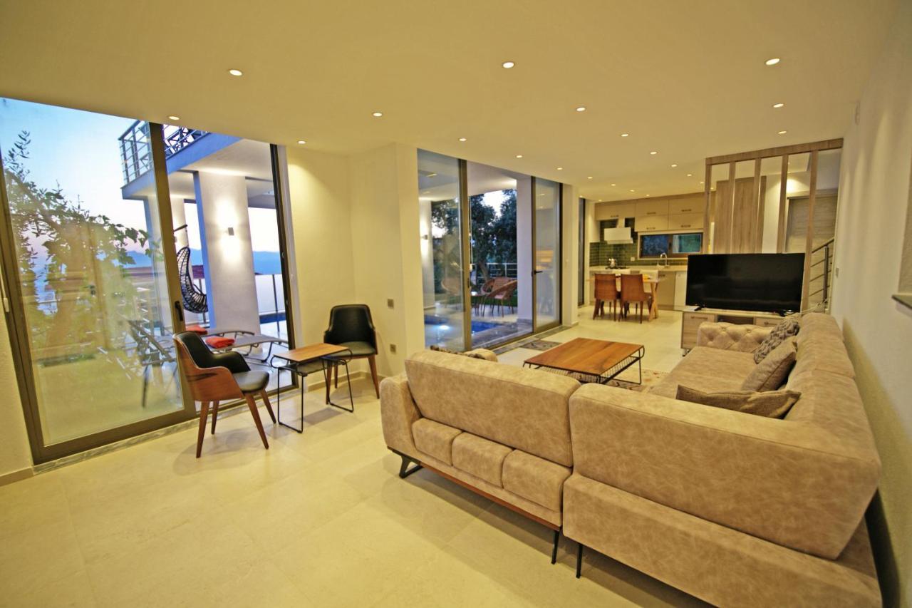 Villa With A Private Heated Pool, Jacuzzi, Overlooking Spectacular Views Of The Sea Kaş Zewnętrze zdjęcie