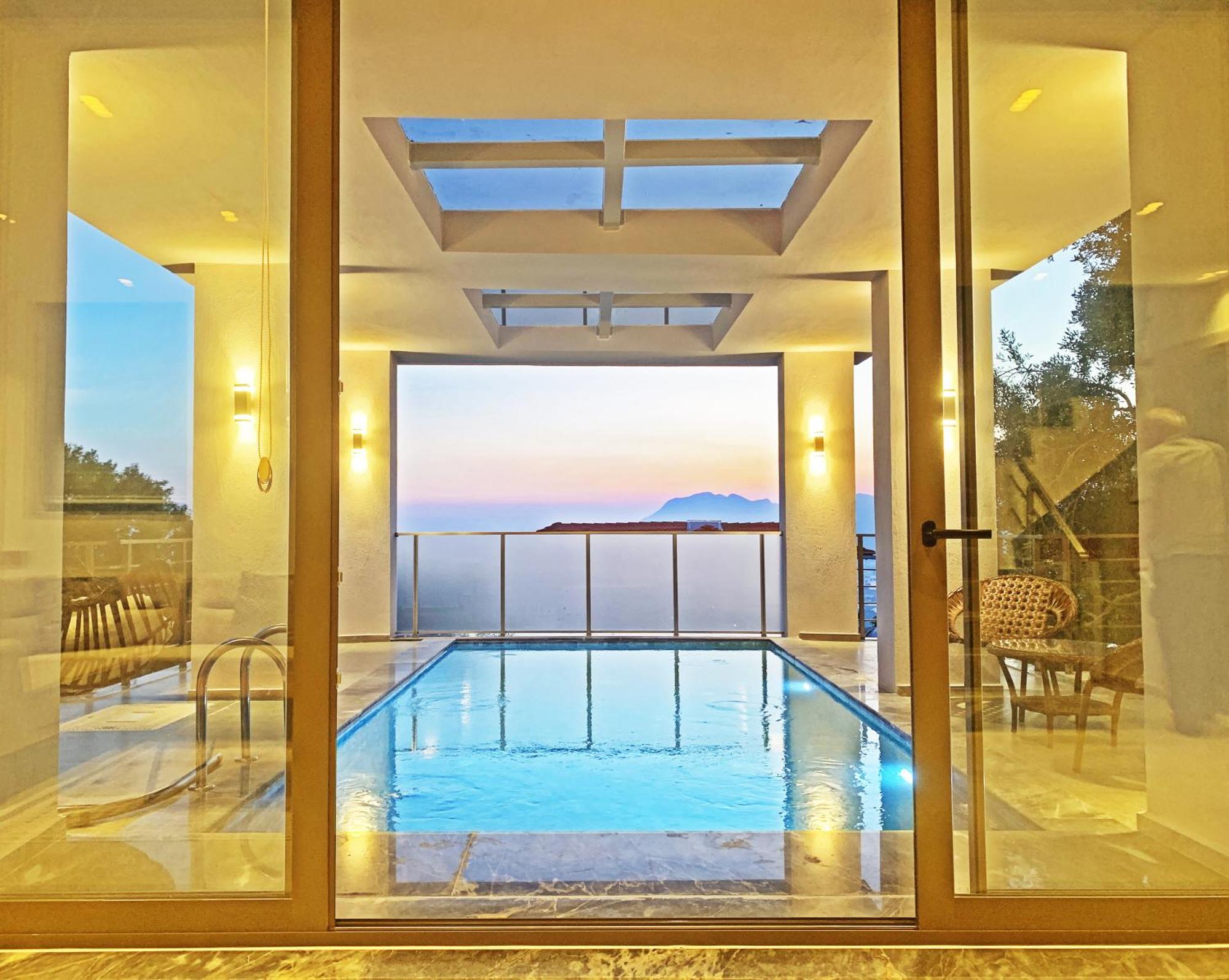 Villa With A Private Heated Pool, Jacuzzi, Overlooking Spectacular Views Of The Sea Kaş Zewnętrze zdjęcie